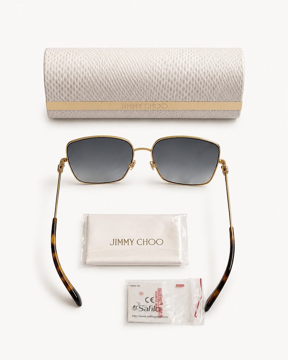 Jimmy Choo Kori Sunglasses 58-16-145 with Case NWT